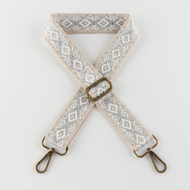 Bling Replacement Crossbody Shoulder Straps with Bronze Buckle
