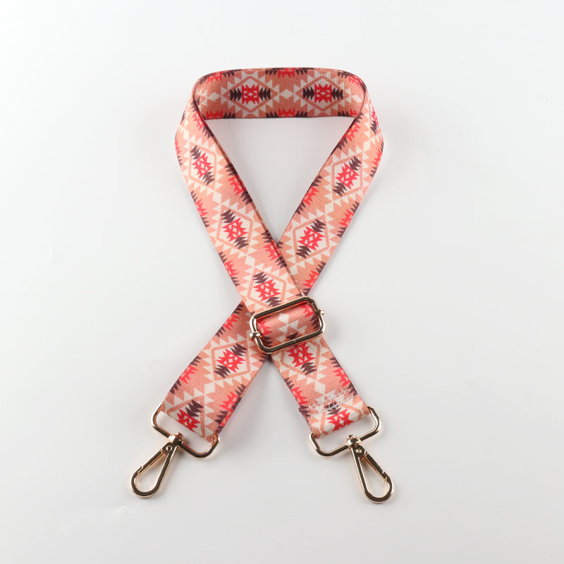 Heat Transfer Diamond Pattern Bag Strap