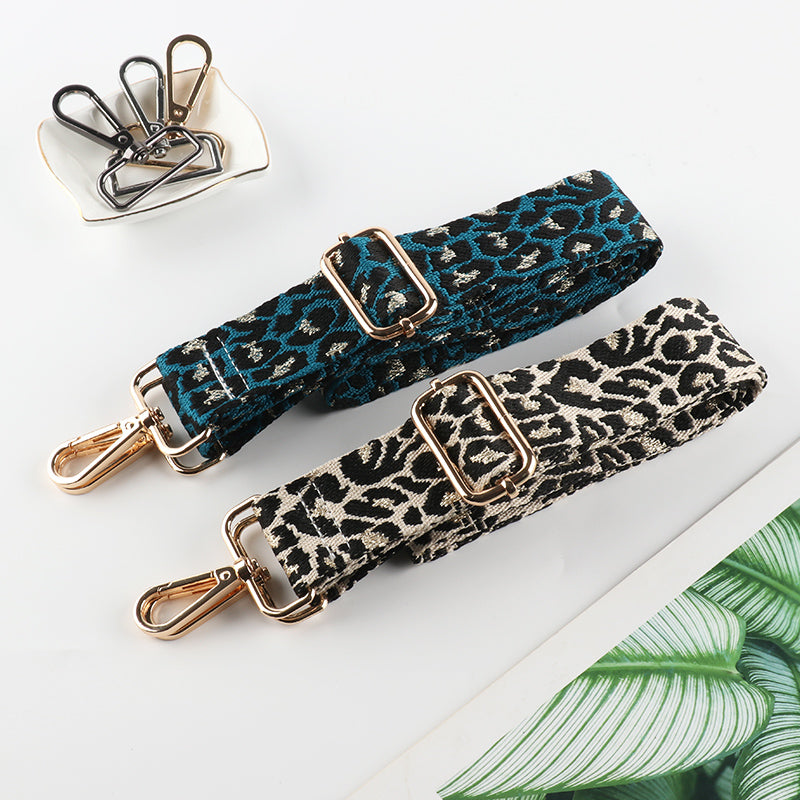Snow Leopard Print Bag Straps