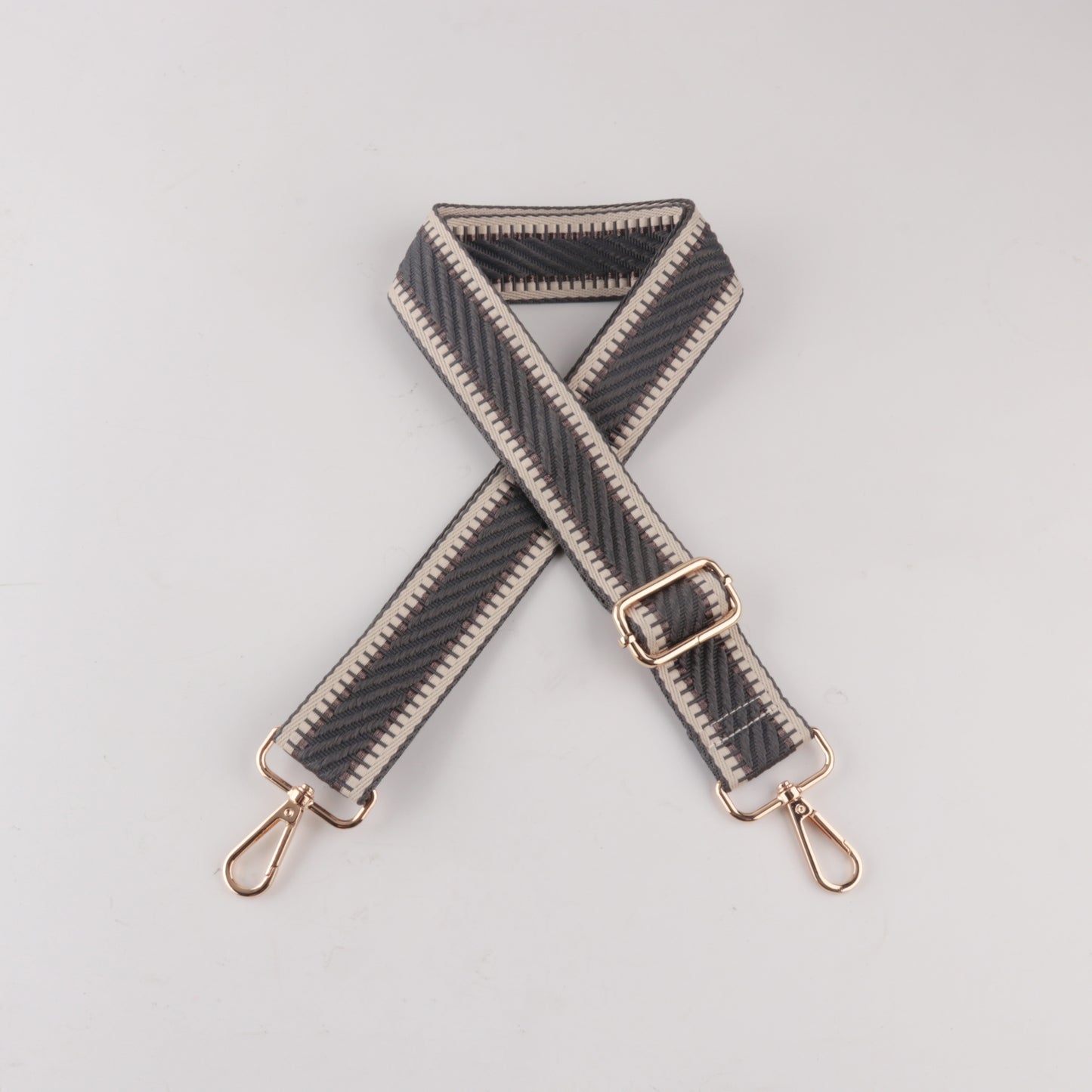 Colorful Scale Line Twill Bag Strap