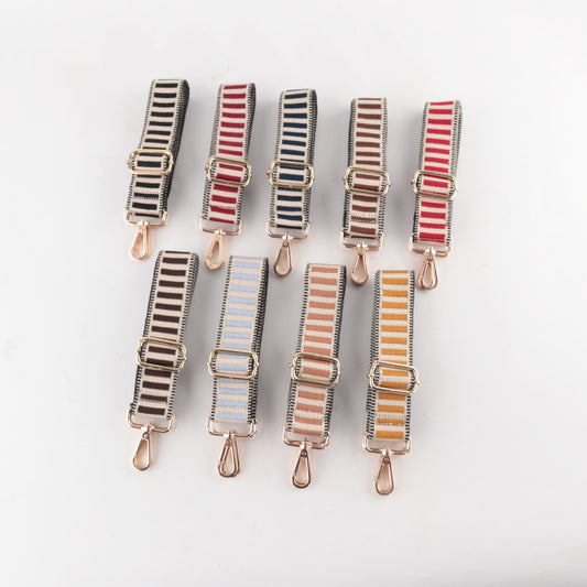 Horizontal Stripe Printed Bag Strap