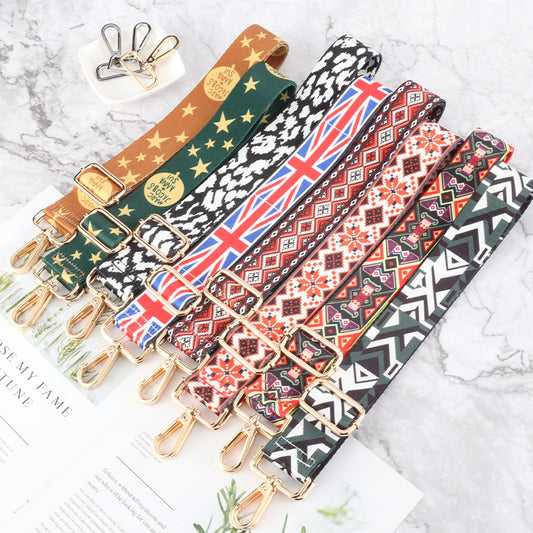 Ethnic Style Colorful Bag Shoulder Strap
