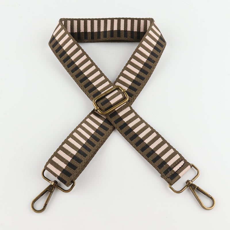 Colored Piano Keys Bronze Buckle Shoulder Straps