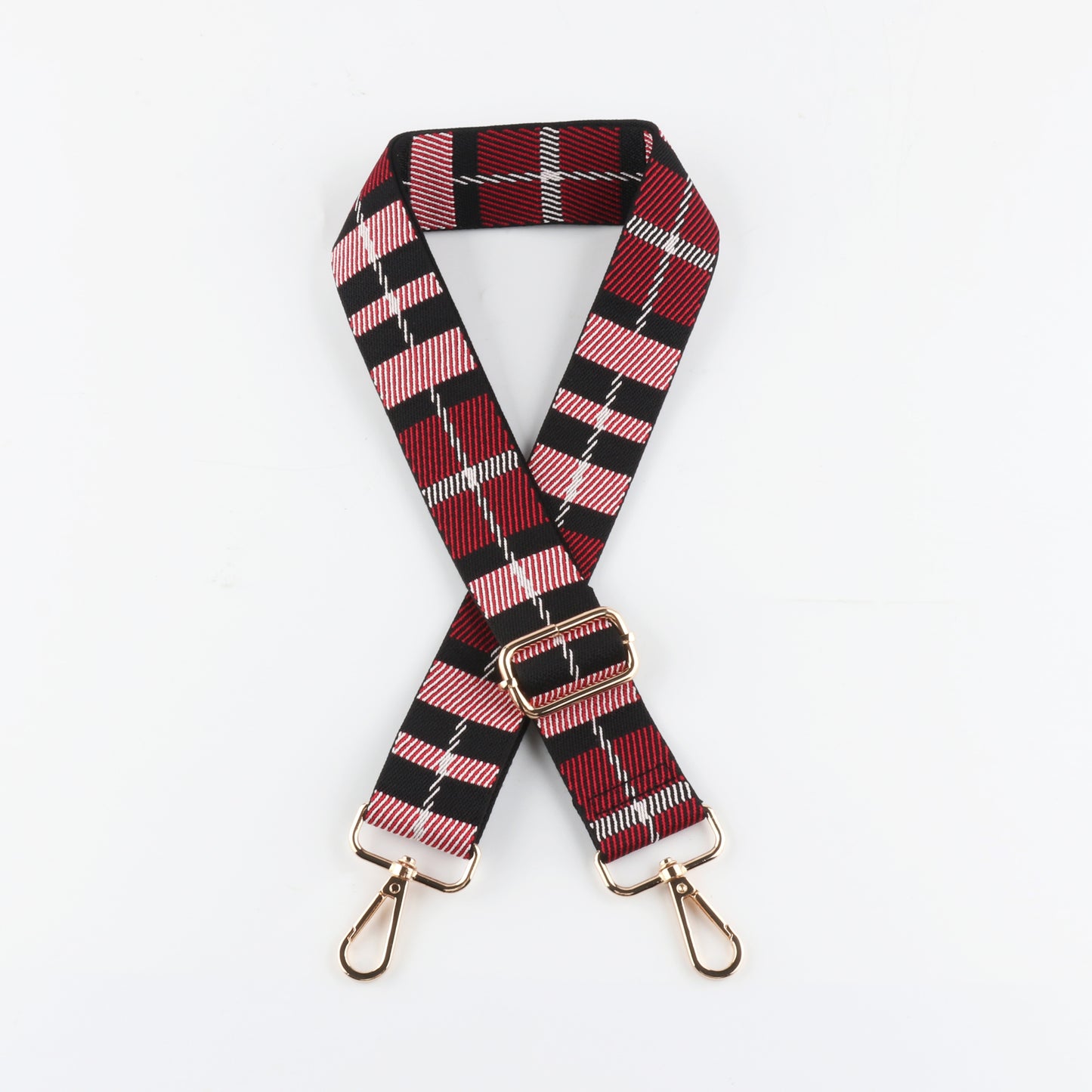 Multicolor Plaid Style Bag Shoulder Strap