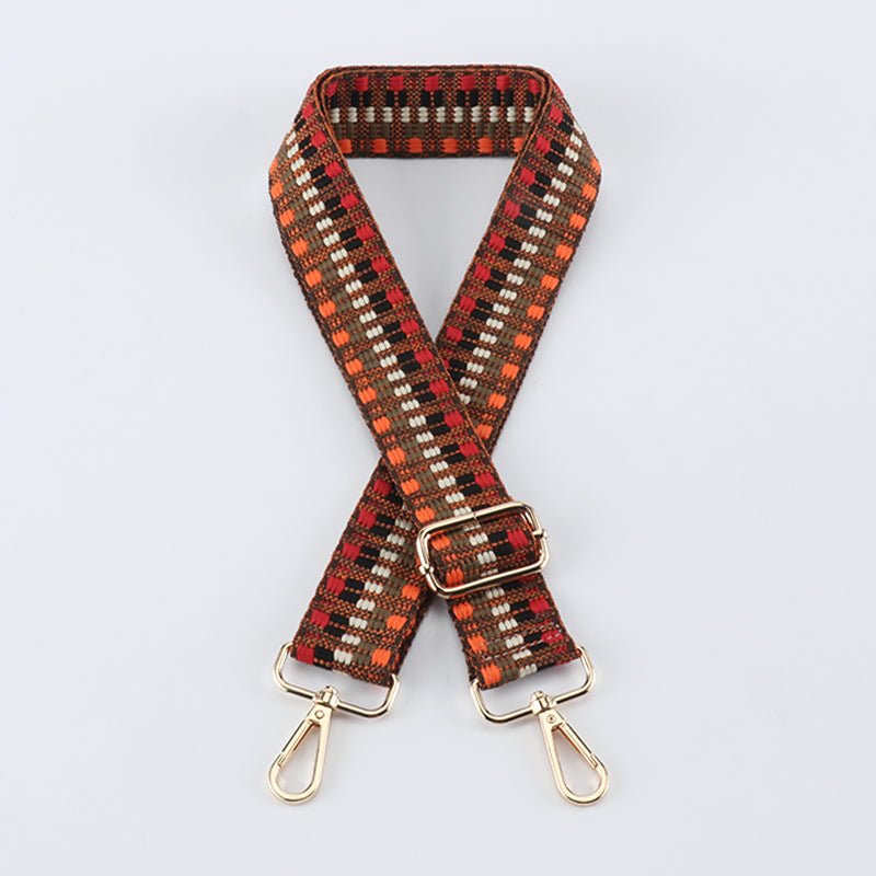 Colorful V-shaped Pattern Bag Shoulder Strap