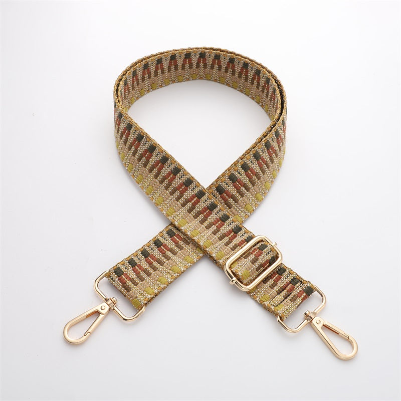 Colorful V-shaped Pattern Bag Shoulder Strap