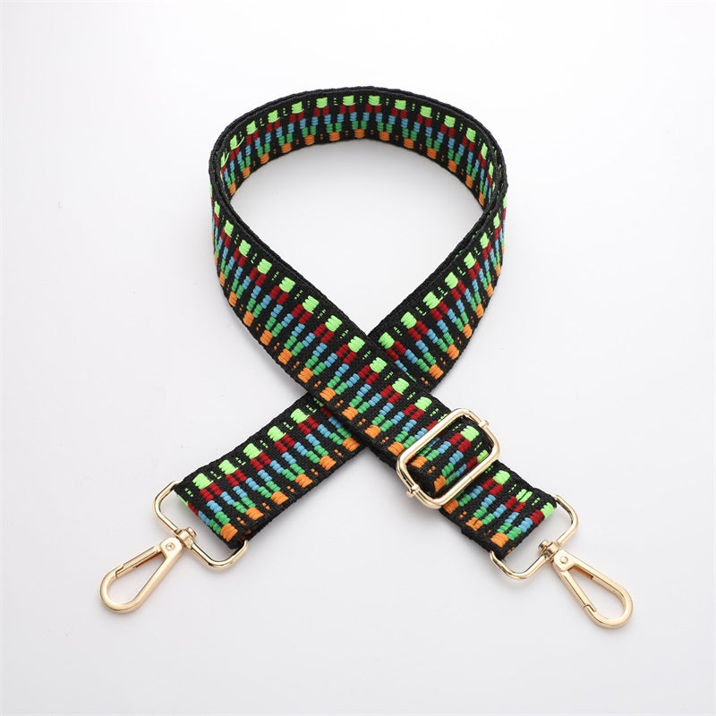 Colorful V-shaped Pattern Bag Shoulder Strap