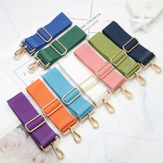 Solid Color Wide Bag Shoulder Straps