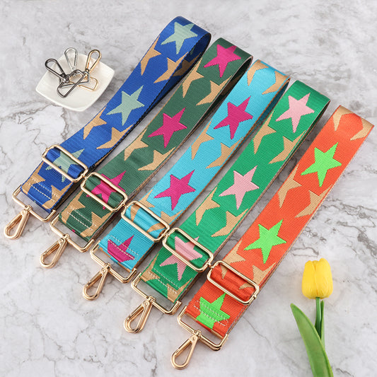 Wide Strap with Regular Star Pattern