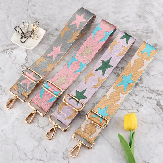Simple Star Style Wide Bag Shoulder Strap