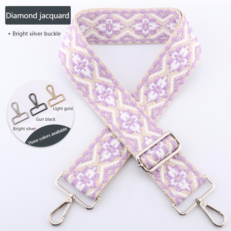 Colored Embroidered Bag Strap