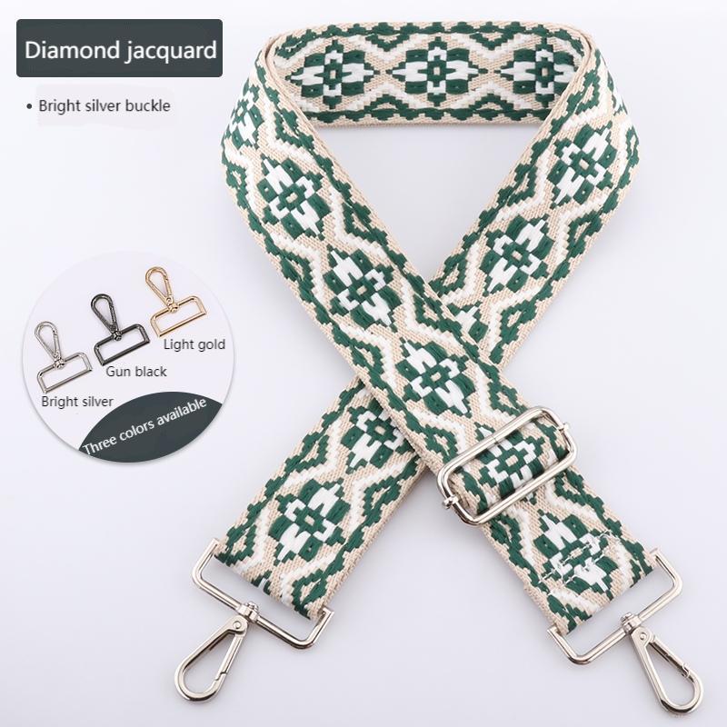 Colored Embroidered Bag Strap