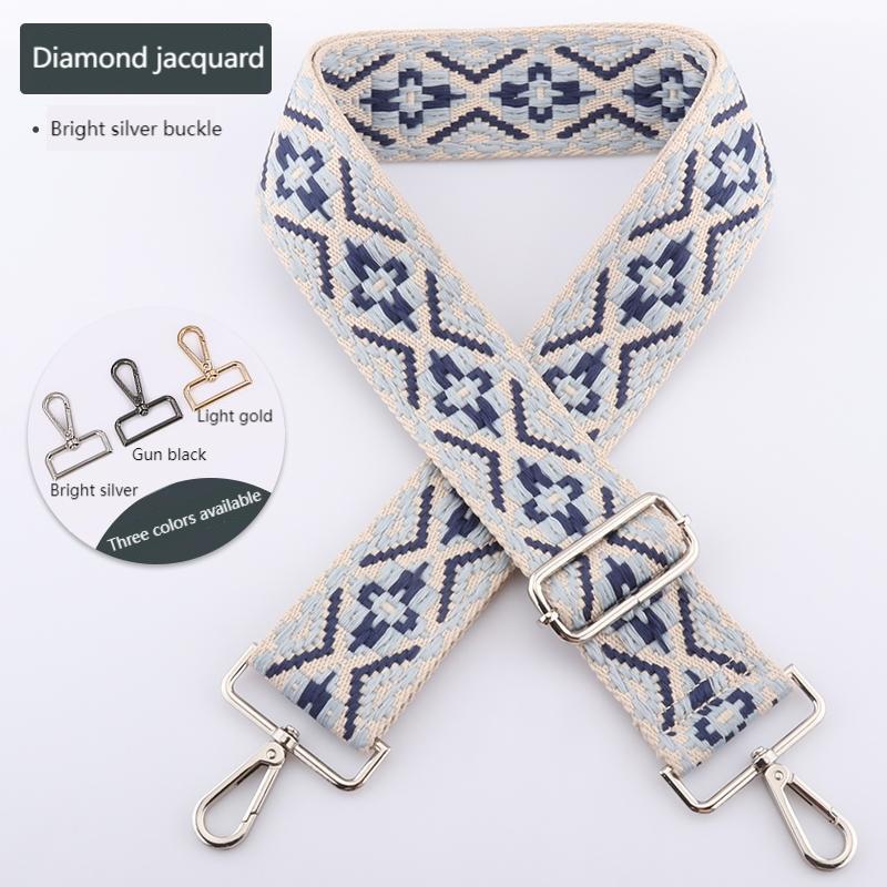 Colored Embroidered Bag Strap