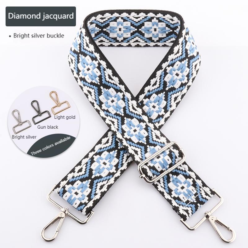 Colored Embroidered Bag Strap