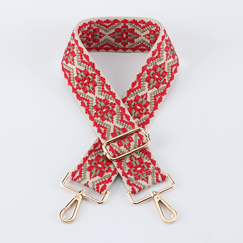 Colored Embroidered Bag Strap