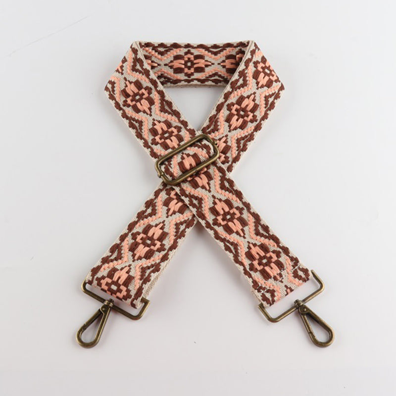 Two-color Diamond Bronze Buckle Wide Shoulder Straps