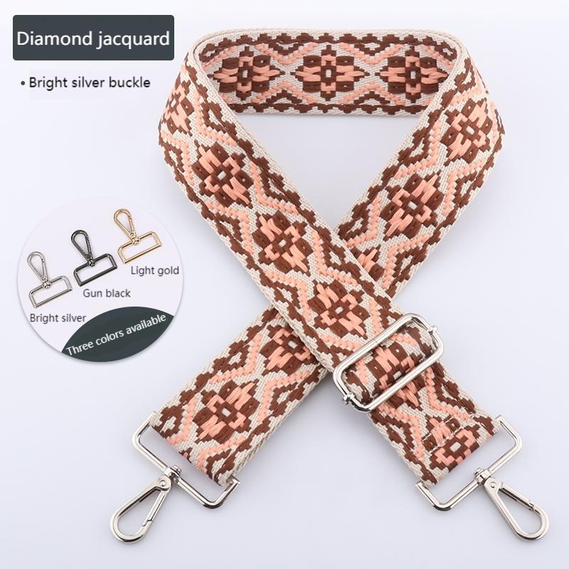 Colored Embroidered Bag Strap