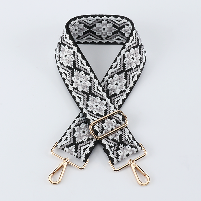 Colored Embroidered Bag Strap
