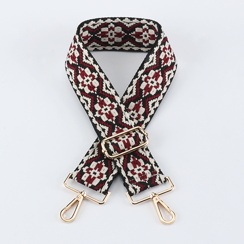 Colored Embroidered Bag Strap