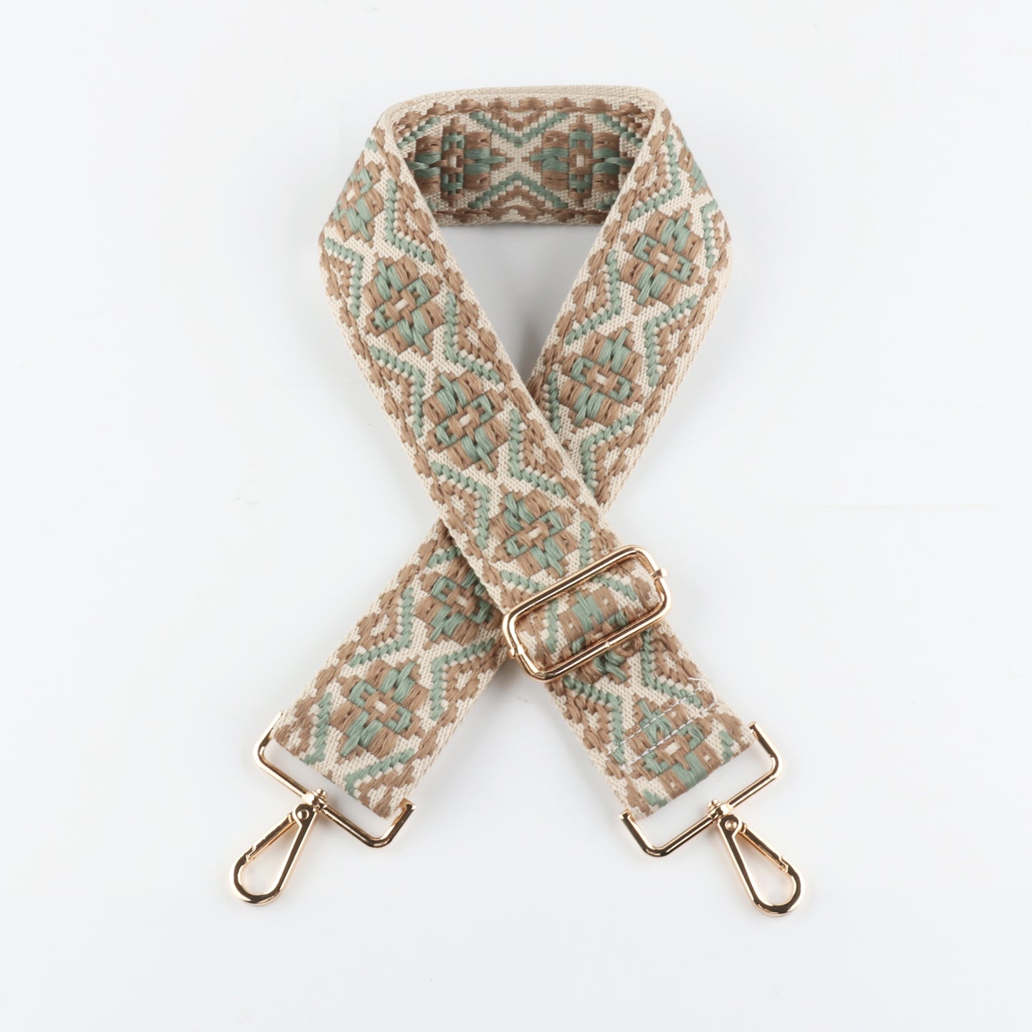 Colored Embroidered Bag Strap