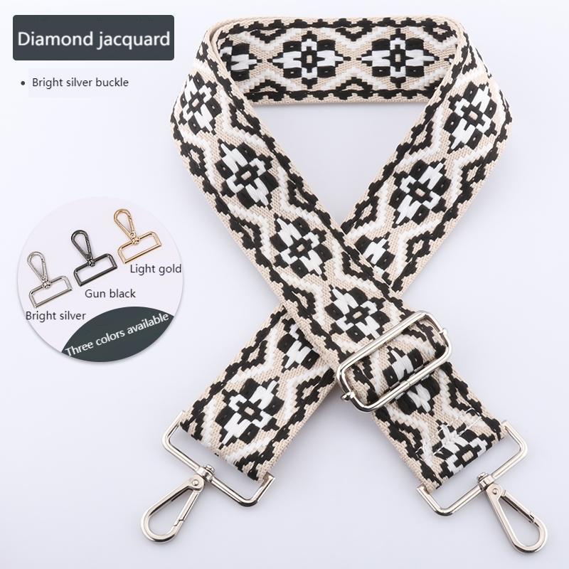 Colored Embroidered Bag Strap