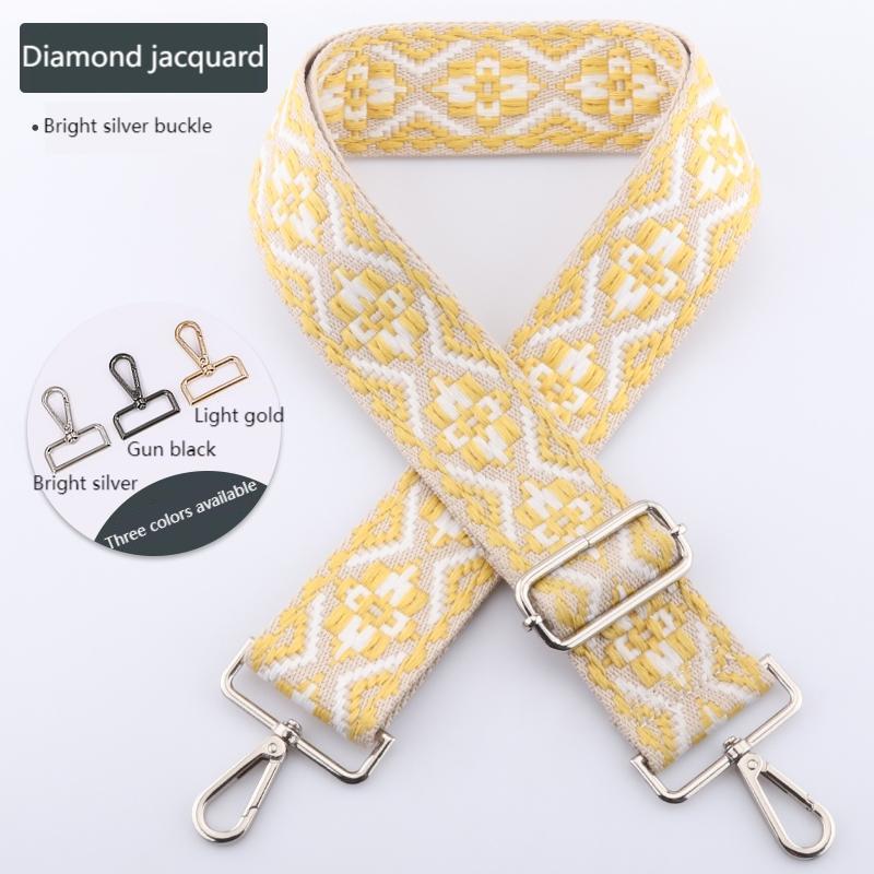 Colored Embroidered Bag Strap