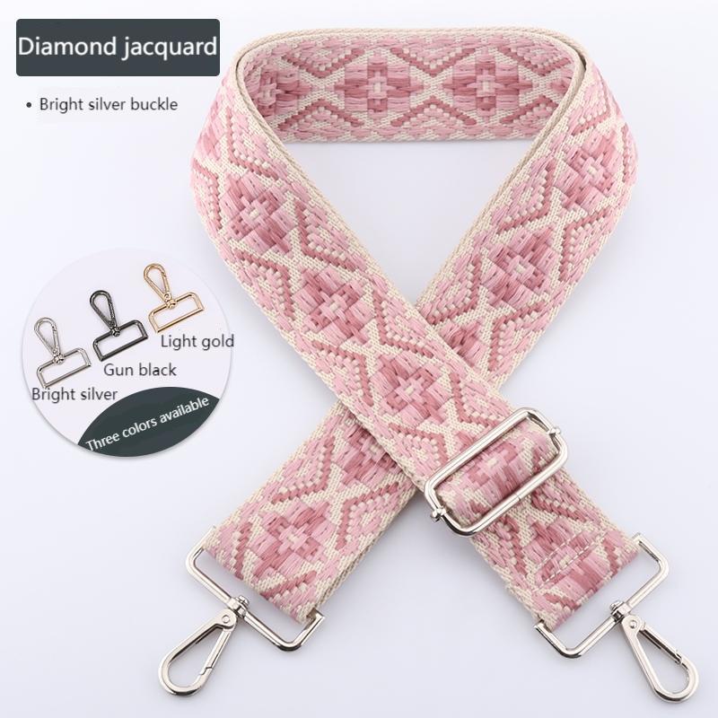 Colored Embroidered Bag Strap