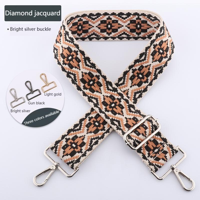 Colored Embroidered Bag Strap