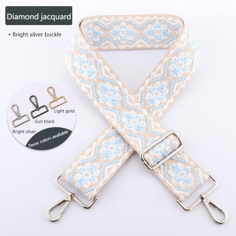 Colored Embroidered Bag Strap
