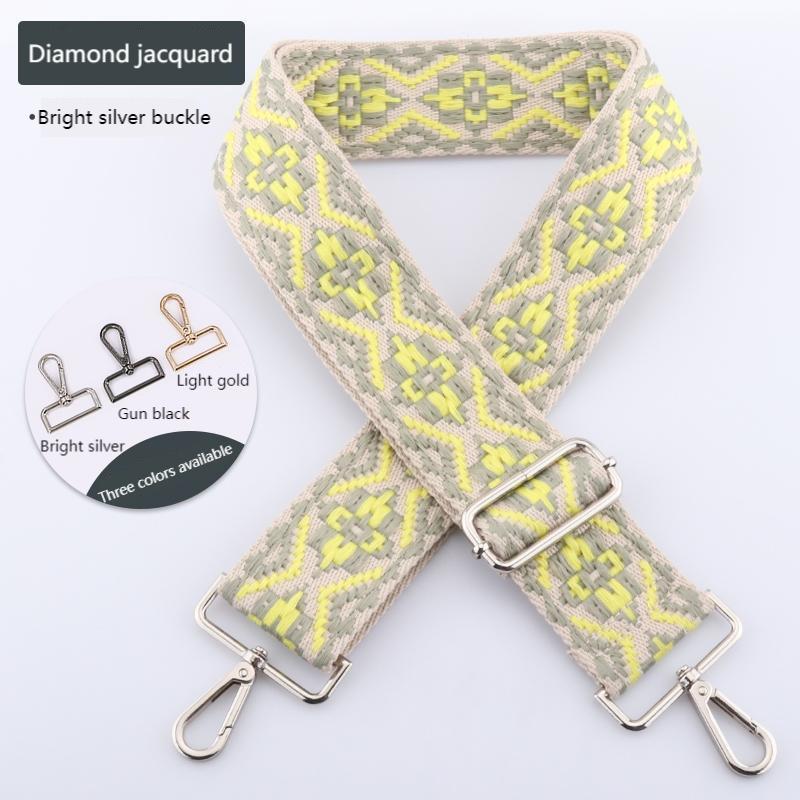 Colored Embroidered Bag Strap