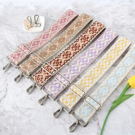 X-pattern Flower Stitching Wide Strap