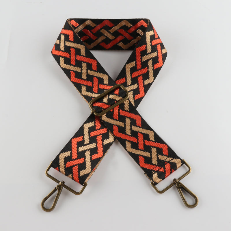 Twist Braid Bronze Buckle Wide Shoulder Straps