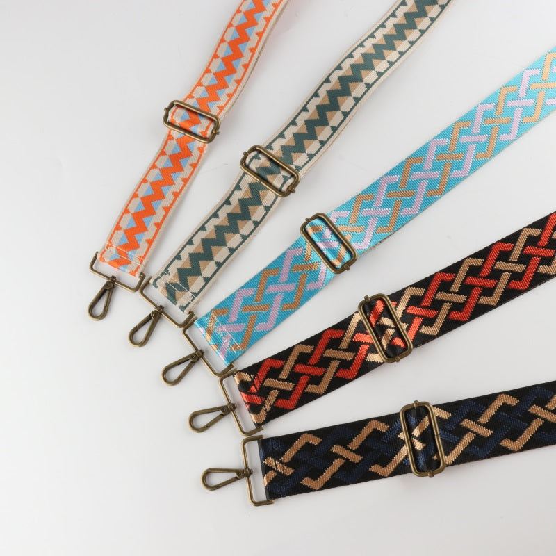 Twist Braid Bronze Buckle Wide Shoulder Straps