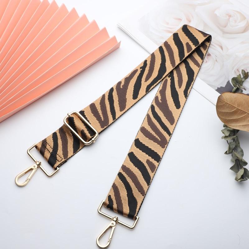 Multicolor Zebra Print Wide Bag Strap