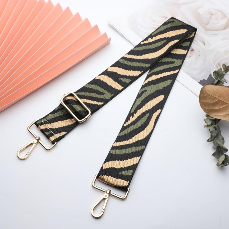 Multicolor Zebra Print Wide Bag Strap