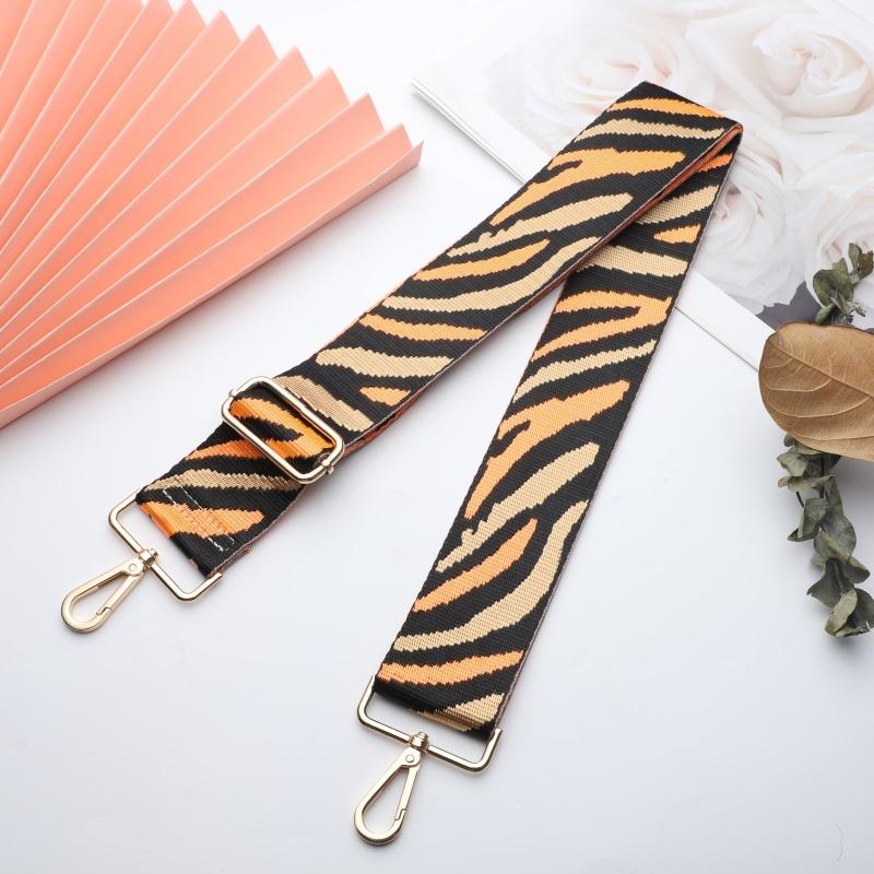 Multicolor Zebra Print Wide Bag Strap