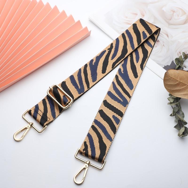 Multicolor Zebra Print Wide Bag Strap