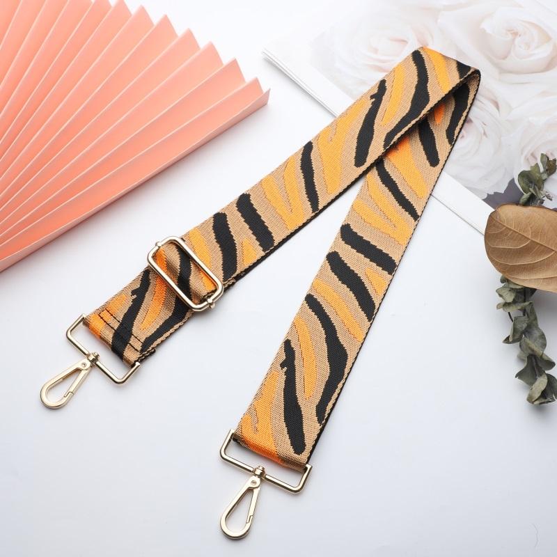 Multicolor Zebra Print Wide Bag Strap