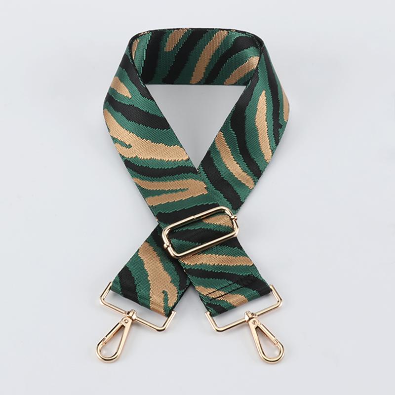 Multicolor Zebra Print Wide Bag Strap