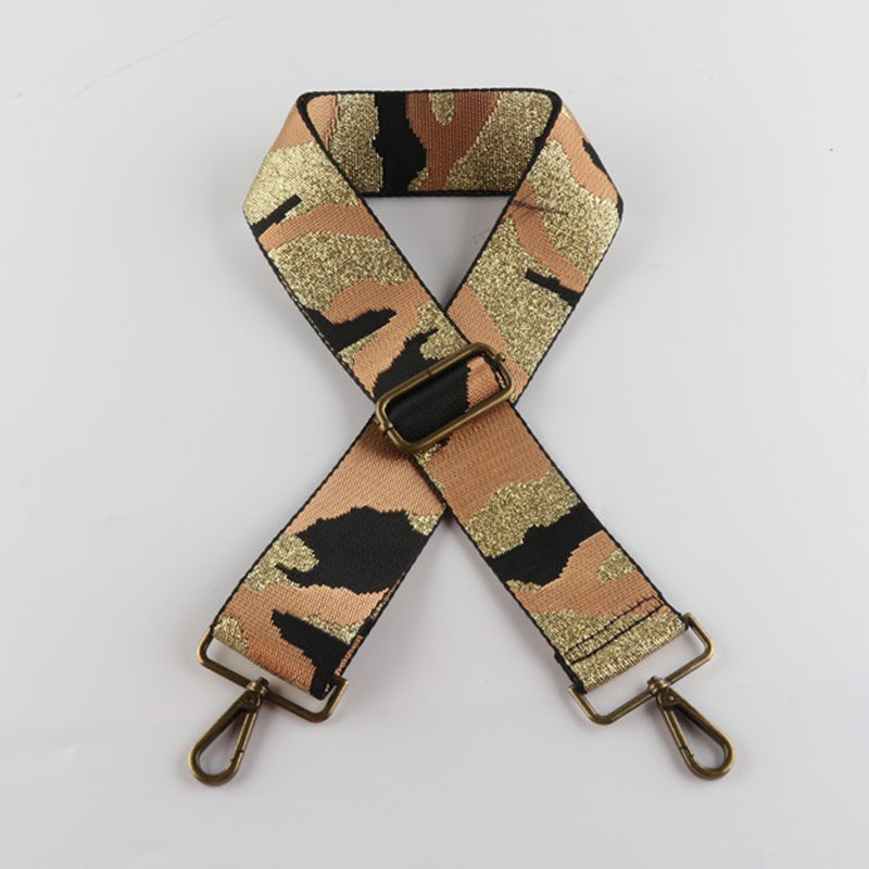 Camouflage Style Bronze Buckle Wide Shoulder Straps