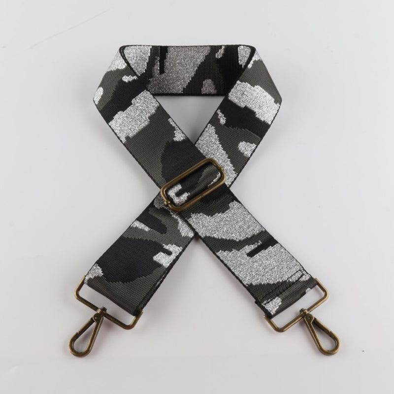 Camouflage Style Bronze Buckle Wide Shoulder Straps