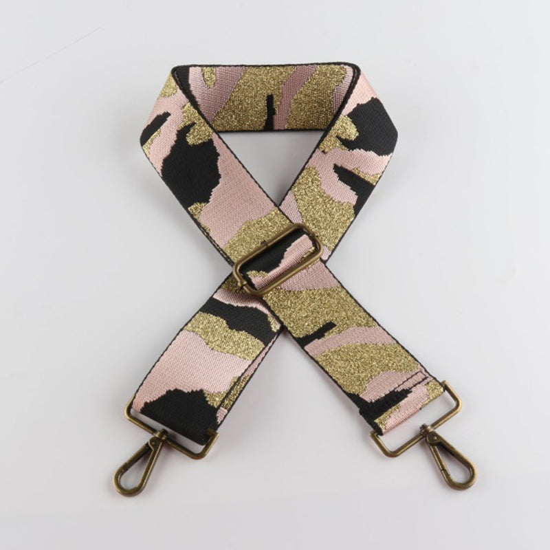 Camouflage Style Bronze Buckle Wide Shoulder Straps