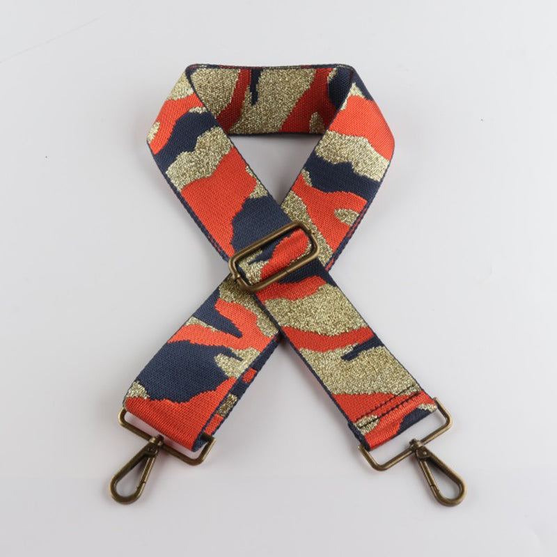 Camouflage Style Bronze Buckle Wide Shoulder Straps