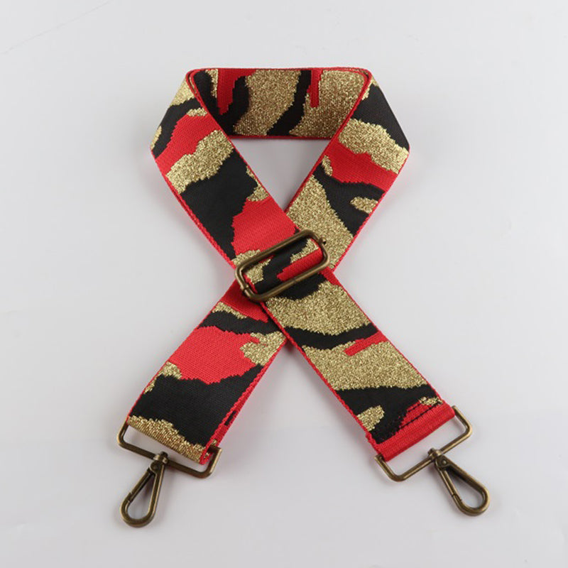 Camouflage Style Bronze Buckle Wide Shoulder Straps