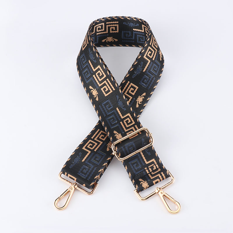 Dark Geometry Wide Bag Shoulder Strap