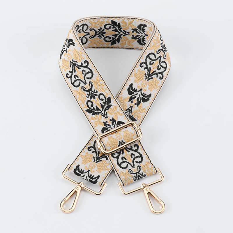 Retro Jacquard Wide Bag Shoulder Strap