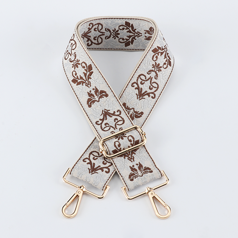 Retro Jacquard Wide Bag Shoulder Strap