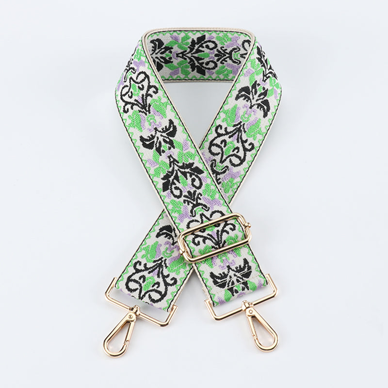 Retro Jacquard Wide Bag Shoulder Strap