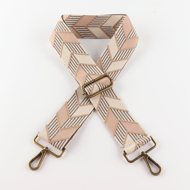 Colorful Leaf Shape Bronze Buckle Wide Shoulder Straps