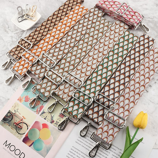 Scale Pattern Wide Bag Strap